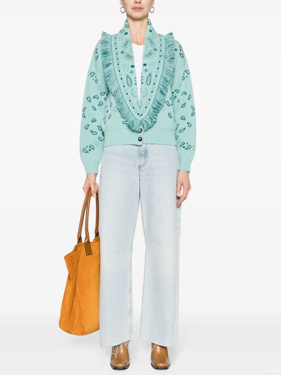Cheap bomber bandana-jacquard Women Alanui cardigan 0804